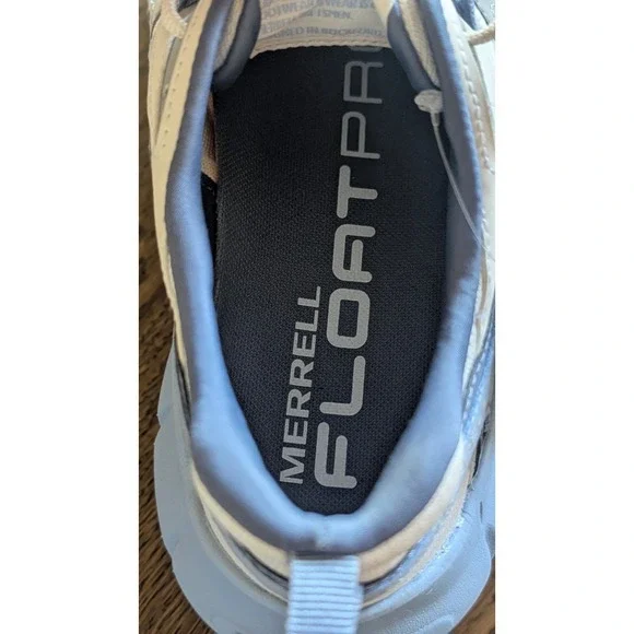 Merrell Clover Tech Sneaker, white and blue, Woman's Everyday Sneaker Size 9.5 - Picture 8 of 10